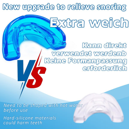 AIOUTGOGO krākšanas slāpētājs - krākšanas ierīce Daudzfunkcionāls krākšanas novēršanas slāpētājs bez krākšanas - efektīvs krākšanas slāpētājs pret krākšanu vīriešiem un sievietēm Iemutnis pret krākšanu (gatavs lietošanai)
