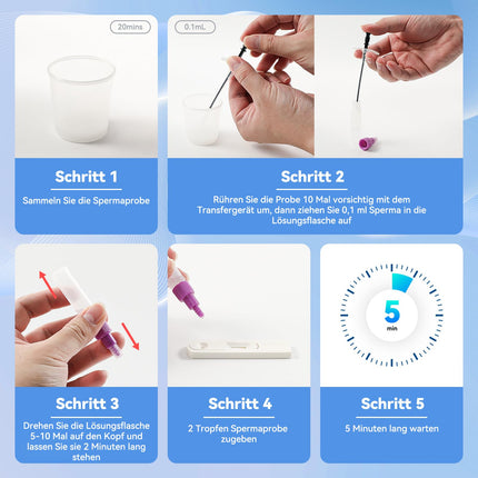 Wondfo spermas tests 2x auglības tests vīriešiem Spermas tests Spermas tests vīriešiem Spermas koncentrācijas tests Spermas skaita tests