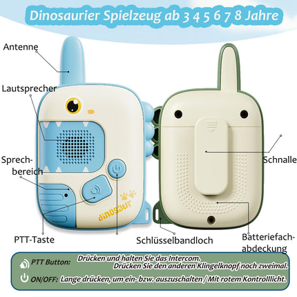 Spēles no 4 gadu vecuma - Rācijas bērniem ar dinozauriem rotaļlietas no 3, 4, 5, 6, 7, 8 gadiem, āra spēles bērniem, dāvanas zēnam, meitenei, 3-10 gadi, zēna, meitenes rācijas dāvanas, Lieldienu dāvanas bērniem