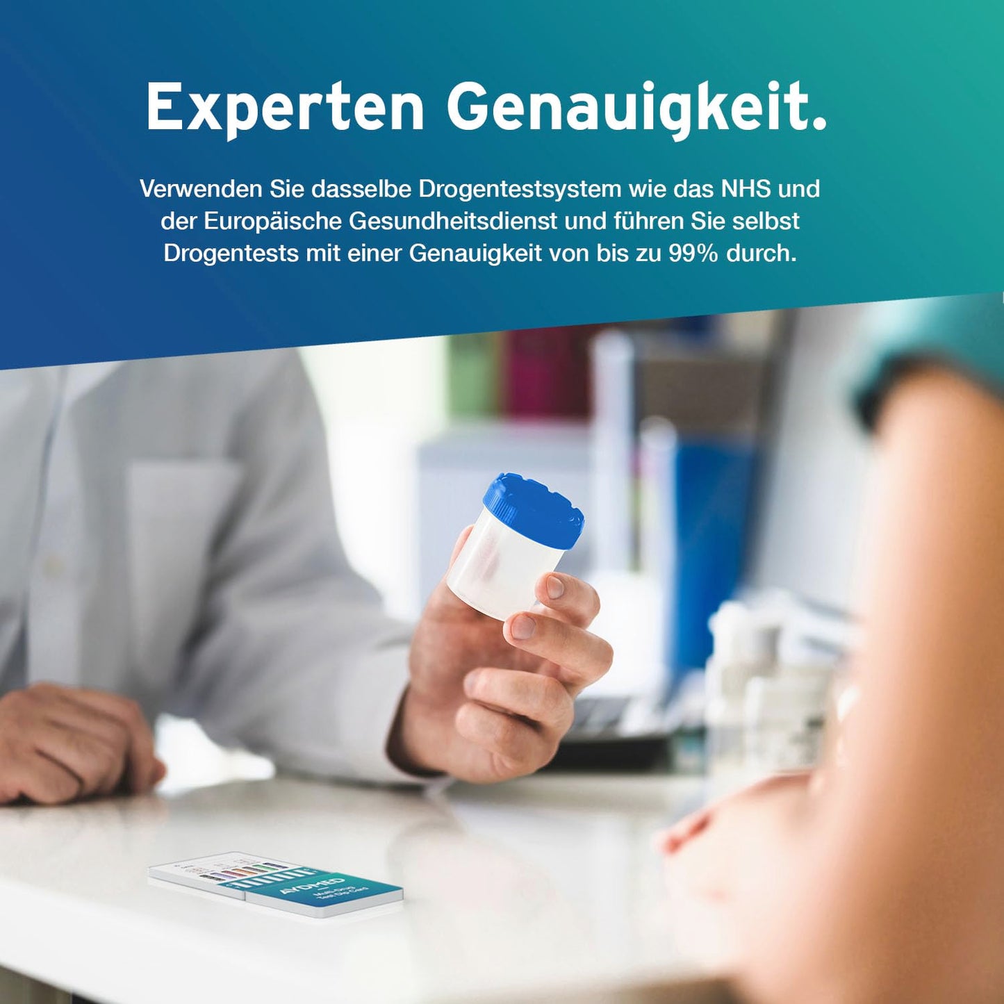 5 x AYDMED 7-in-1 narkotiku testa eksprestests | Narkotiku tests pašpārbaudes urīna skrīningam | Narkotiku testi kokaīna, opiātu, metadona, amfetamīnu, kaņepju, ekstazī un benzodiazepīnu noteikšanai