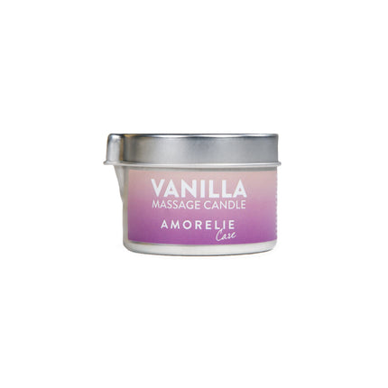 AMORELIE Care – Erotiskās masāžas svece ar vaniļas aromātu (50 ml) – Jutekliska masāža, mitrinoša, ideāli piemērota pāriem