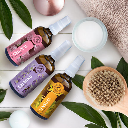 Masāžas eļļa 100ml - Dabīga ilang-ilang eļļa un jojobas eļļa - Brīnišķīgs aromāts - Afrodiziaka masāžas eļļa - Stikla pudele - Dabīgā kosmētika - Masāžas eļļas