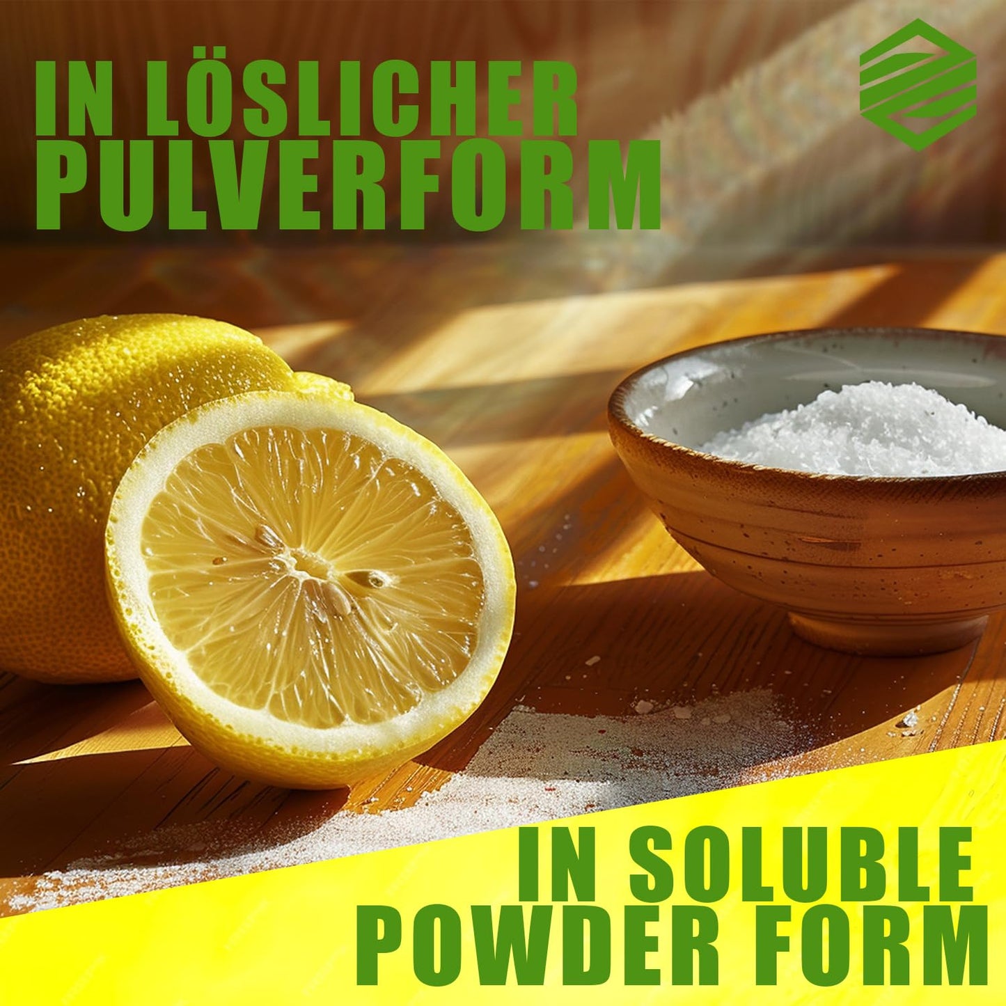 3 kg pārtikas kvalitātes citronskābes pulvera | Mājas aizsardzības līdzekļi virtuvei un mājsaimniecībai | 3000 g citronskābes 100% tīra | Citronskābe E330 (3x 1kg)