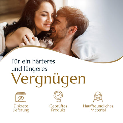 Levosa® dzimumlocekļa gredzenu komplekts spēcīgākai erekcijai un lielākai izturībai - 6 elastīgi dzimumlocekļa un sēklinieku gredzeni vīriešiem - seksa rotaļlieta pāriem - zīmols no Hamburgas