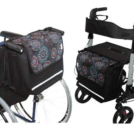 SENIORI rollators/ratiņkrēsla soma Rollatora soma ratiņkrēsla soma universāla (1. aplis)