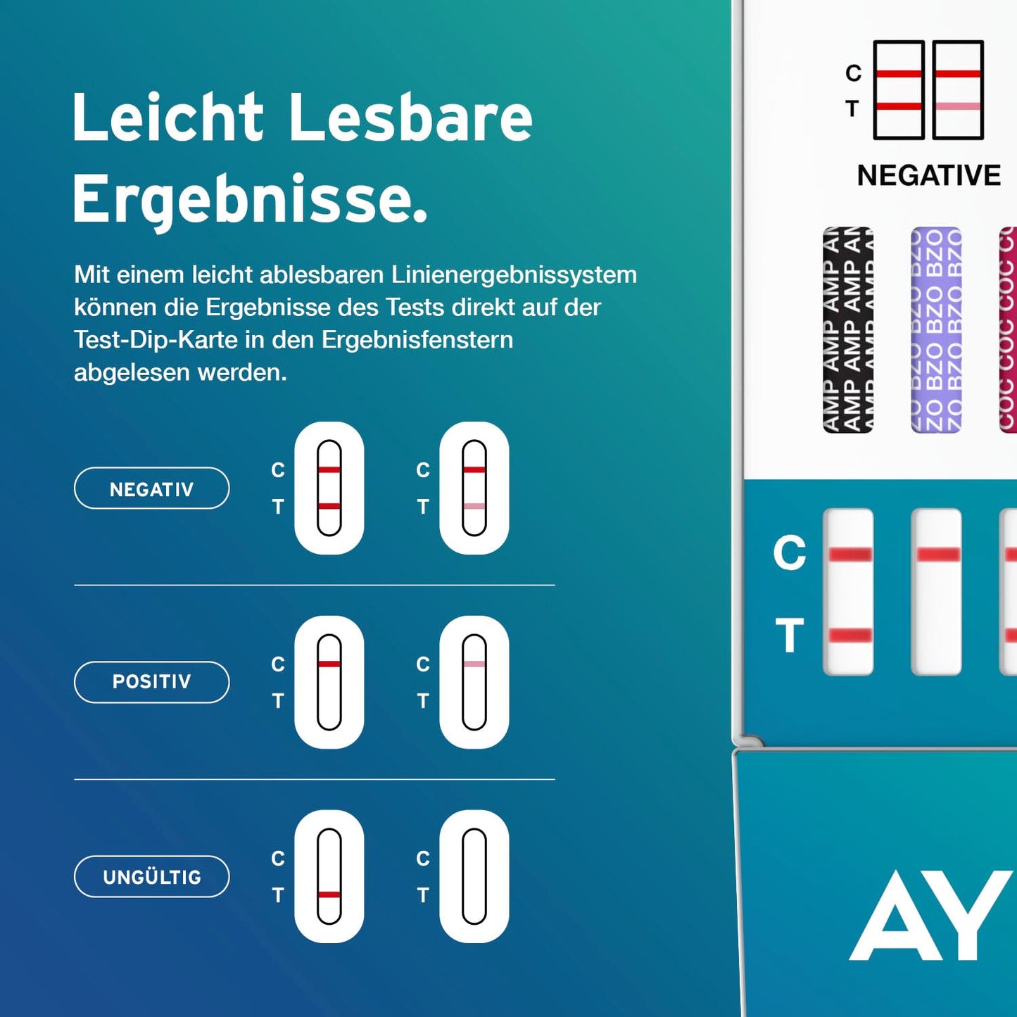 5 x AYDMED 7-in-1 narkotiku testa eksprestests | Narkotiku tests pašpārbaudes urīna skrīningam | Narkotiku testi kokaīna, opiātu, metadona, amfetamīnu, kaņepju, ekstazī un benzodiazepīnu noteikšanai