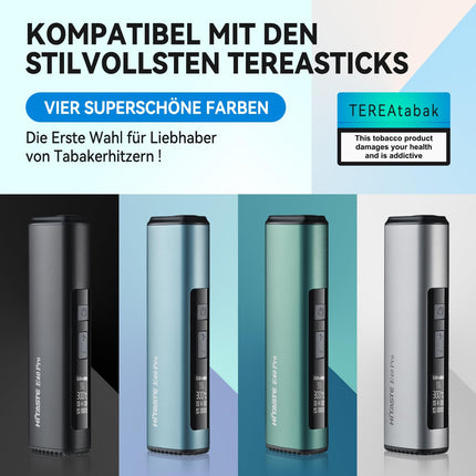 HI TASTE E40 Pro tabakas sildītājs, kas saderīgs ar IQOS ILUMA TEREA, lieliska garša, 3200 mAh liela baterija, žāvēšanas funkcija, dzidrs OLED displejs, metāla apdare (metāla melna)