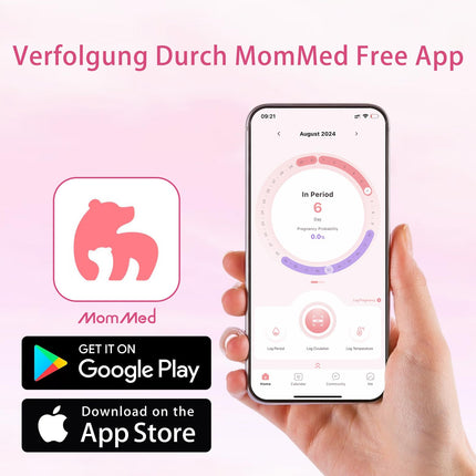 MOMMED ovulācijas testa strēmeles, 60 praktiski ovulācijas testa stieņi ar 60 urīna krūzītēm - Ātrs auglības tests sievietēm - Ovulācijas testa strēmeles 25 mSV/ml