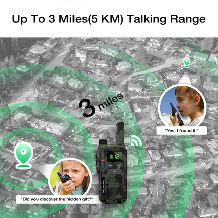 BAOFENG GT-18 rācija PMR446 bezlicencēts divvirzienu rācija pieaugušajiem un bērniem, uzlādējama rācija ar 1500mAh akumulatoru, divkāršs PTT, 16 kanāli, skenēšana, lukturītis kempingam un pārgājieniem, 3 gabalu iepakojums