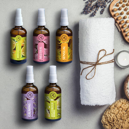 Masāžas eļļa 100ml - Dabīga ilang-ilang eļļa un jojobas eļļa - Brīnišķīgs aromāts - Afrodiziaka masāžas eļļa - Stikla pudele - Dabīgā kosmētika - Masāžas eļļas