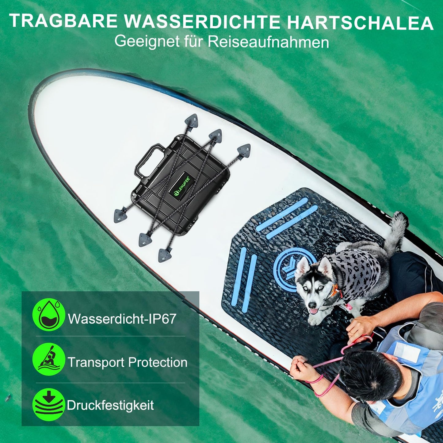 LEKUFEE kompakts, pārnēsājams, ūdensnecaurlaidīgs futrālis DJI mini 4K/DJI Mini 2 SE dronam un DJI Mini 2 aksesuāriem (tikai aizsargfutrālis)