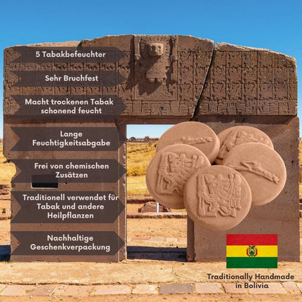 SIMARU tabakas mitrinātājs – Humidrole Pouch Button – Humidor mitrinātājs – Terakotas akmens – Terakotas mitrināšanas akmens, lai novērstu tabakas/tinamās tabakas izžūšanu – Vienmēr svaiga tabaka (5 gab.)