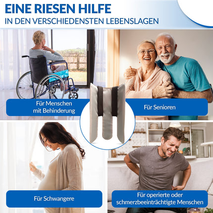 Lieblings Helfer® Premium zeķu palīglīdzeklis - īpaši izturīgas pret plīsumiem garas siksnas - zeķu palīglīdzeklis - dāvana vecmāmiņai, vectētiņam, senioriem un grūtniecēm, gūžas operācijas laikā