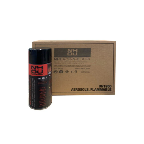NHOU Back N Black eļļas pārklājums pretrūsas 12 x 400ml