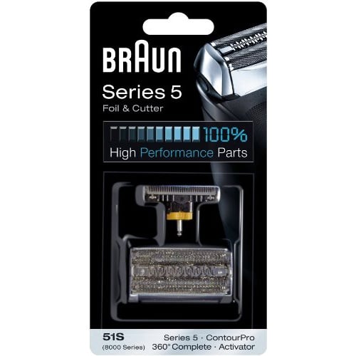 Foil with blade block for braun 51s razors