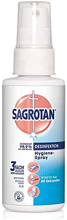 Sagrotan higiēnas tīrīšanas komplekts tekstilizstrādājumu un virsmu dezinfekcijai (3 x 400 ml higiēnas aerosola pudeles un 3 x 100 ml higiēnas pumpja pudeles)
