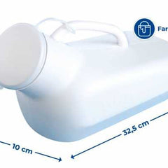 Maximex urīna pudelīte Unisex, ar cieši aizveramu aizdari un mērogu līdz 800 ml, piemērota arī sievietēm, izmēri (platums x augstums x dziļums): 32,5 x 15 x 10 cm