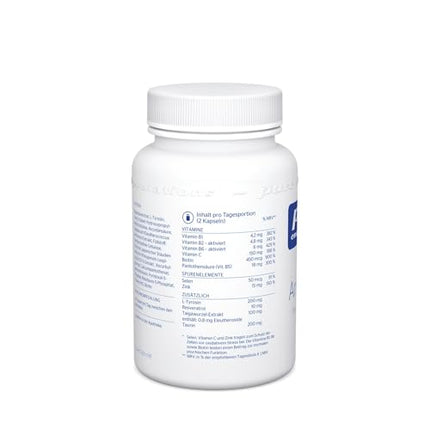 Pure Encapsulations - pretstresa līdzeklis - mikrouzturvielas līdzsvarotai psihei - ar B vitamīniem, C vitamīnu, cinku un selēnu - 60 kapsulas