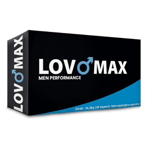 Lovomax Man - 30 zilas kapsulas - augsta deva - tabletes - sekss - vēlme - spēcīga sajūta - vīriešu tabletes no Vācijas