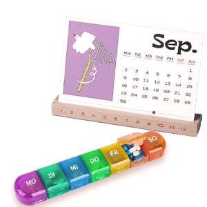 7 dienu tablešu kastīte, 7 dienu tablešu kastīte ar 7 nodalījumiem, ērts un mitrumizturīgs zāļu kastīte rokassomiņai vai kabatai zāļu glabāšanai, varavīksnes krāsā