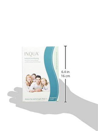 INQUA® inhalācijas šķīdums | 50 ampulas pa 2,5 ml katra | Izotonisks sāls šķīdums inhalācijām pieaugušajiem, bērniem un zīdaiņiem | bez konservantiem | NaCl 0,9%