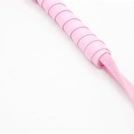 Vielretude 44cm PU ādas pātaga seksam, pēršanai, jāšanai, pušķīšu pātaga BDSM lomu spēlei, pāru lomu spēlei, flirtam, seksa rotaļlietas (rozā)