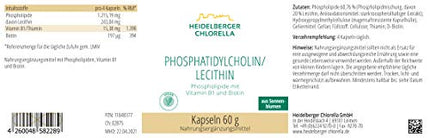 Heidelberger Chlorella fosfatidilholīns/lecitīns, 60 grami
