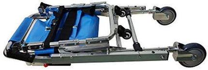 JYLT kāpņu krēsls - ST008 Ātrās palīdzības, ugunsdzēsēju evakuācijas un medicīniskās transportēšanas krēsls ar 4 riteņiem un pacienta nostiprināšanas jostām, celtspēja 350 mārciņas, zils