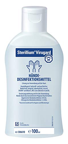 5 x 100ml Sterillium Virugard Hygiene roku dezinfekcijas līdzeklis