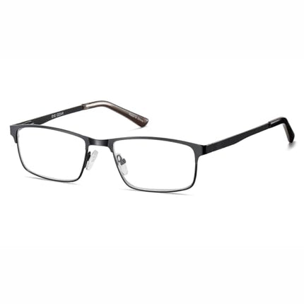 EYECEDAR 5 gabalu lasīšanas brilles vīriešiem metāla pilna rāmja taisnstūra stila atsperes eņģes saulesbrilles lasīšanas brilles 1.50