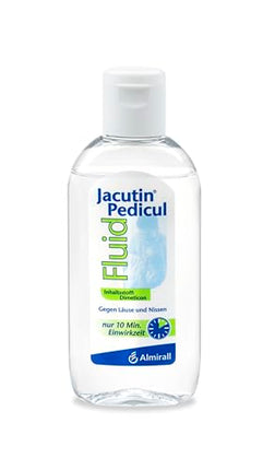 Jacutin Pedicul Fluid, efektīva galvas utu ārstēšanas metode, 10 minūšu šķīdums pret galvas utīm, kāpuriem un gnīdām, piemērots visu vecumu cilvēkiem, 100 ml