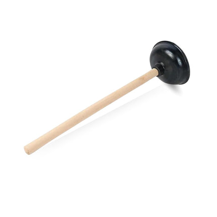 PARENCE.- Tualetes piesūceknis aizsprostojumu tīrīšanai - Efektīvs un izturīgs ar dabīga koka rokturi, ideāli piemērots aizsērējušu tualetes podu un cauruļu tīrīšanai