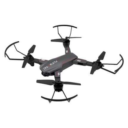 FLYBOTIC - salokāms drons ar WiFi un HD kameru (1280×720 pikseļi) + uzglabāšanas soma - 4 vadības kanāli - akumulators iekļauts - drons bērniem un pieaugušajiem - lietošanai iekštelpās/ārā - vecums 14+