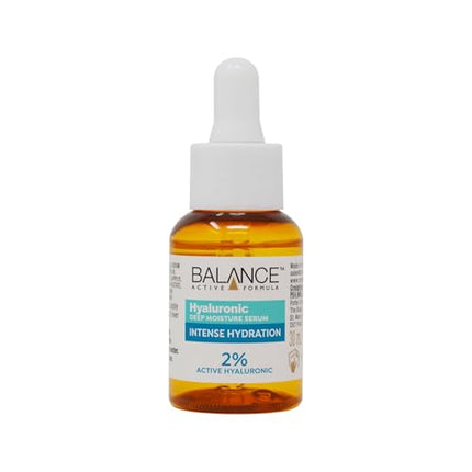 Balance Active Formula Hyaluronic dziļi mitrinošais serums - 2% hialuronskābe intensīvai mitrināšanai, smalko grumbiņu izlīdzināšanai, viegls un nelipīgs, starojošai ādai