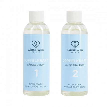 Double Power - augstākās kvalitātes utu losjons un utu šampūns - 200 ml - no klīnikas