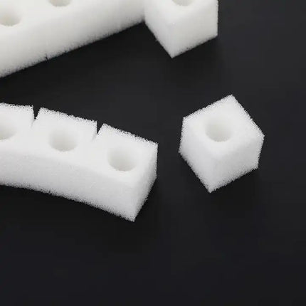 GREENinGRAY hidroponiskais sūklis, 100 iepakojums, augstas kvalitātes hidroponiskie sūkļi – ideāli piemēroti sēklām un stādiem (balts)