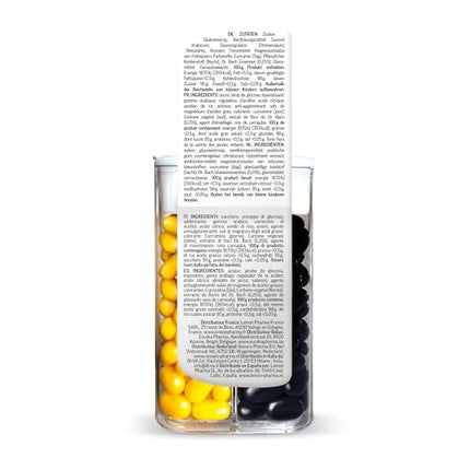 Oriģinālās Baha ziedu smaržvielas Nr. 39 bezstress dienas un nakts dražejas no Dr. Baha, ražotas Lemon Pharma, vegānas