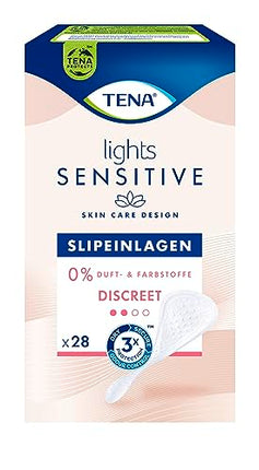 Tena Lights Sensitive Discreet, mēneša iepakojums (5 iepakojumi pa 28 ieliktņiem katrā), 140 ieliktņi