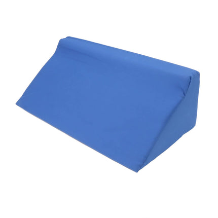 Cosiki ķīļveida spilvena gultas ķermeņa sānu ķīļveida spilvens, vēnu spilvens kāju pacēluma spilvens, zils slēpts rāvējslēdzējs ķīļveida spilvens sānu gulētājam mazgājams matrača ķīlis (50 * 25 * 15cm)