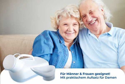 Maximex urīna pudelīte Unisex, ar cieši aizveramu aizdari un mērogu līdz 800 ml, piemērota arī sievietēm, izmēri (platums x augstums x dziļums): 32,5 x 15 x 10 cm