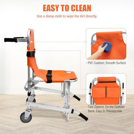 Kāpņu krēsls ar svaru 159 kg, kāpņu krēsls ar svaru 350 mārciņām, kāpņu kāpējs, EMS kāpņu pacēlājs, izgatavots no alumīnija sakausējuma, ar 2 riteņiem, ātrās palīdzības, ugunsdzēsēju evakuācijai, vecāka gadagājuma cilvēkiem un invalīdiem