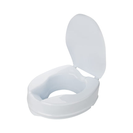 Flexilife paaugstināts tualetes pods ar vāku senioriem - pēc izvēles 10 cm vai 15 cm - tualetes poda paaugstinājums, tualetes poda stiprinājums, tualetes poda paaugstinājums (10 cm)