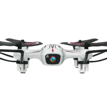 JAMARA 422029 - Angle 120 Altitude HD Wifi VR, inkl. VR-Brille, Altitude Hold Adjustment, Kompass/Flyback, Track following - Flugbahn-Planung-Modus,120° Weitwinkel-Kamera,Unterspannungswarnung,40 KM/h