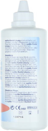 Eyelike Combination Solution – One-Step Care System – ideāli piemērots mīksto kontaktlēcu tīrīšanai, dezinfekcijai un uzglabāšanai – 360 ml