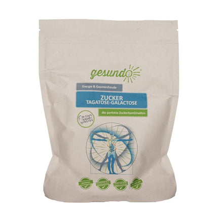 gesundo tagatozes-galaktozes pulveris - 100% dabīga cukura alternatīva - 1 kg iepakojums