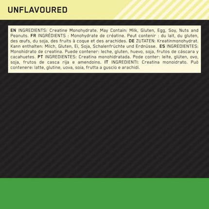 Optimum Nutrition mikronizēts kreatīna pulveris, 100% tīrs kreatīna monohidrāta pulveris, bez garšas, 93 porcijas, 317 g