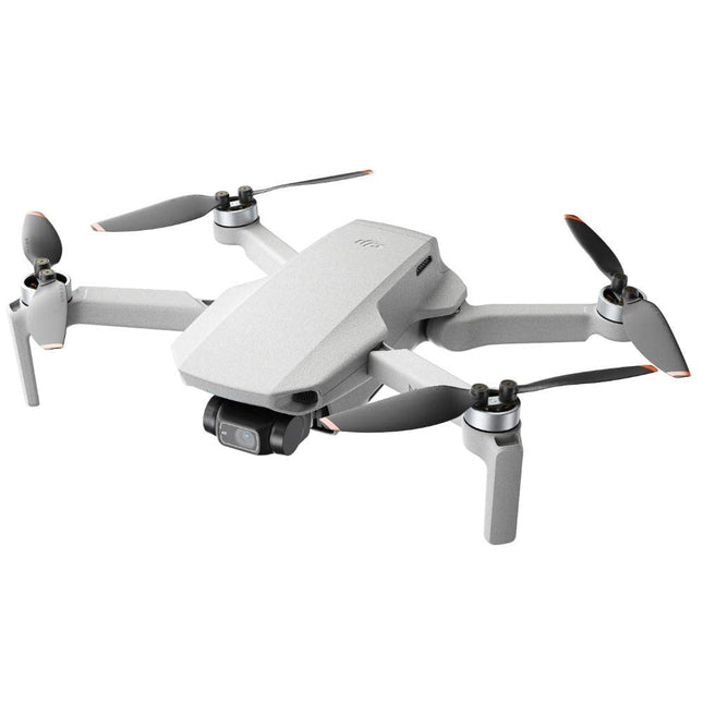 DJI Mini 2, īpaši viegls salokāms kameras drons, 3 asu stabilizators ar 4K kameru, 12 MP, 31 minūtes lidojuma laiks, OcuSync 2.0, 10 km HD video pārraide, QuickShots, drons iesācējiem, pelēks