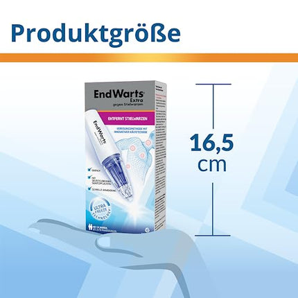 EndWarts EXTRA: Kārpu ārstēšanai, sasaldēšanas šķīdums kārpu ārstēšanai uz kakla, krūtīm un padusēm, 9 vienreizējās lietošanas uzgaļi un 9 plāksteri, ielāpi, aerosols