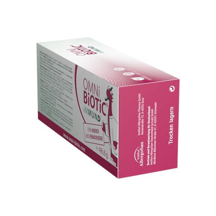 OMNi BiOTiC IMŪNSISTĒMA | 60 pastilas | 1 baktēriju celms | 1 miljards baktēriju vienā pastilā | D vitamīns | Veģetārietis | Bez cukura | Ikdienas lietošanai | Pieaugušajiem un bērniem