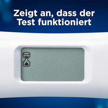 Clearblue grūtniecības testa kombinētais iepakojums — dubultā pārbaude agrīnai un nedēļai, 2 testi (1 digitālais 25 mSV/ml, 1 vizuālais 10 mSV/ml), grūtniecības tests, agrīns grūtniecības tests, grūtniecības nedēļas noteikšana